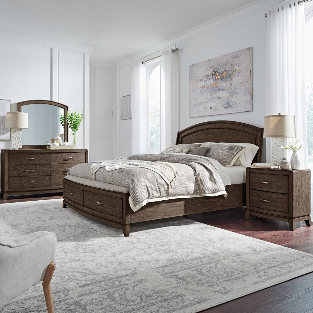 Liberty Furniture - Avalon Queen Panel Storage Bed, Dresser & Mirror, NS - 805B-BR-QPBSDMN view 1