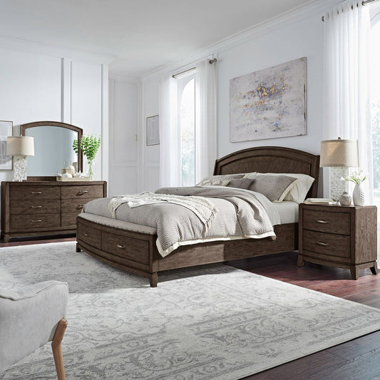 Liberty Furniture - Avalon Queen Panel Storage Bed, Dresser & Mirror, NS - 805B-BR-QPBSDMN view 1