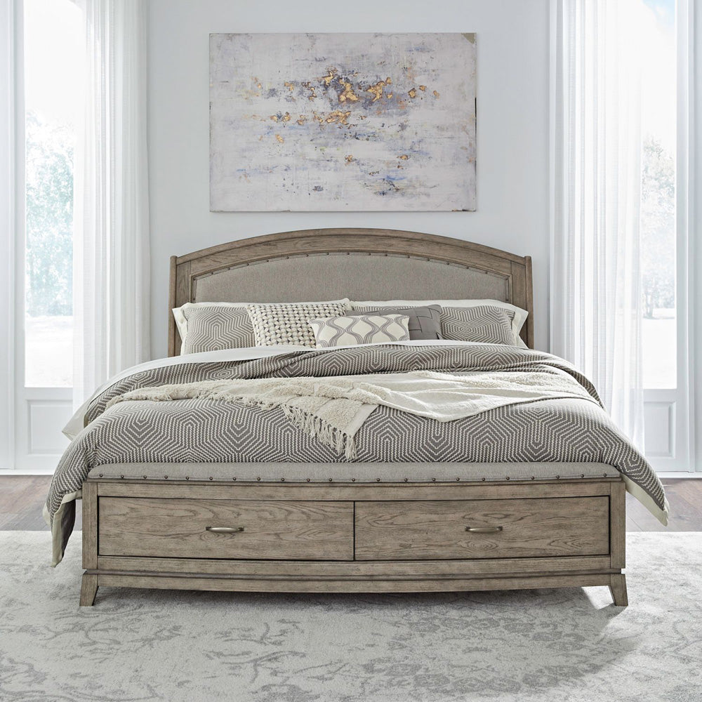 Liberty Furniture - Avalon Queen Uph Storage Bed, 2 Night Stands - 805B-BR-QUS2NS view 7