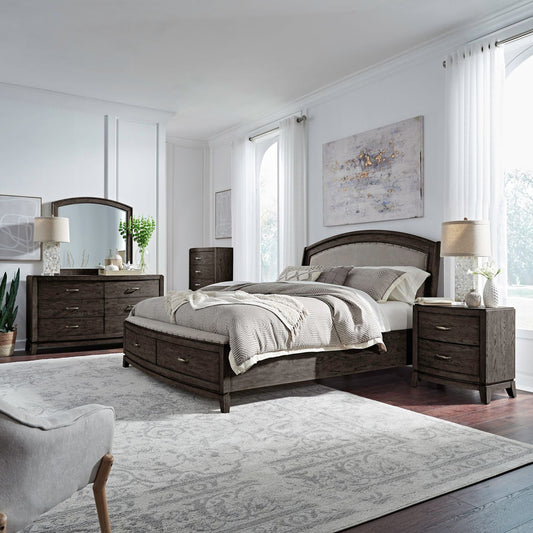 Liberty Furniture - Avalon Queen Uph Storage Bed, Dresser & Mirror, Chest, Night Stand - 805B-BR-QUSDMCN view 1