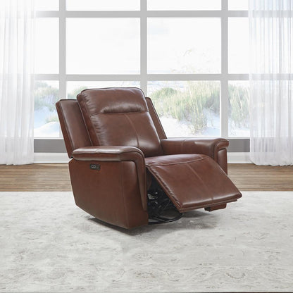 Liberty Furniture - Avery SG Recliner P2 - Cognac in Cognac Leather - 7001CG-12P veiw 2