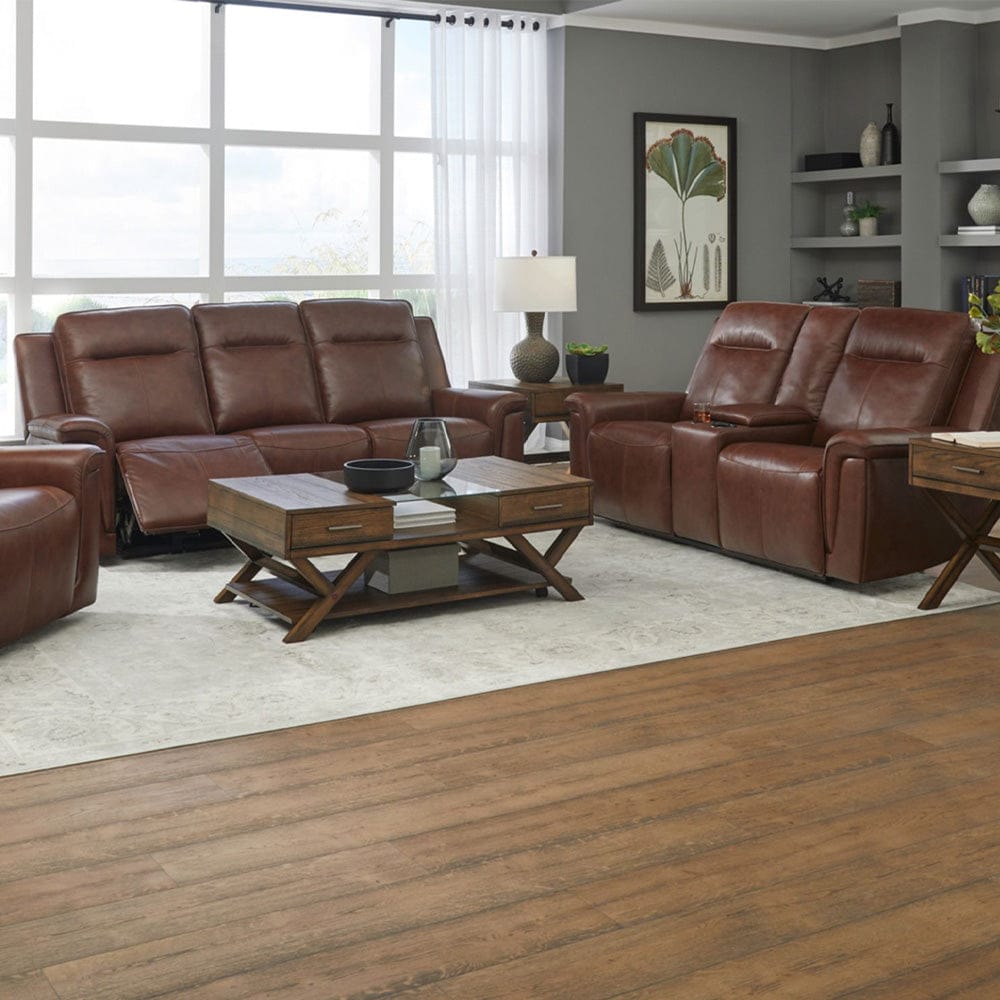 Liberty Furniture - Avery - Sofa & Loveseat in Brown - 7001CG-UPH-SOLO view 1