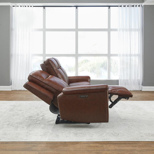 Liberty Furniture - Avery Sofa P2 - Cognac in Cognac Leather - 7001CG-32P veiw 2