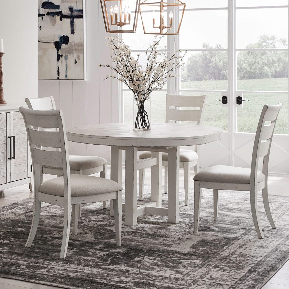 Liberty Furniture - Backroads - 5 Piece Pedestal Table Set in White - 142-DR-5PDS view 1