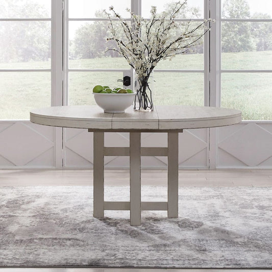 Liberty Furniture - Backroads - Pedestal Table Set in White - 142-DR-PDS view 1