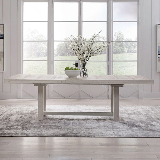 Liberty Furniture - Backroads - Trestle Table Set in White - 142-DR-TRS view 1