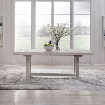 Liberty Furniture - Backroads - Trestle Table Set in White - 142-DR-TRS view 2