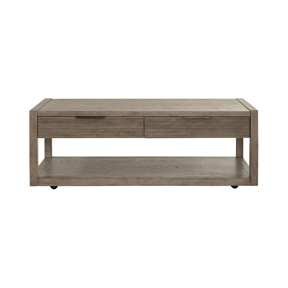 Liberty Furniture - Bartlett Field Cocktail Table in Dusty Taupe - 798-OT1010 veiw 5