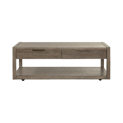 Liberty Furniture - Bartlett Field Cocktail Table in Dusty Taupe - 798-OT1010 veiw 5