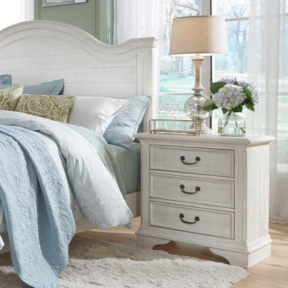 Liberty Furniture - Bayside 3 Drawer Night Stand - 249-BR61 veiw 2