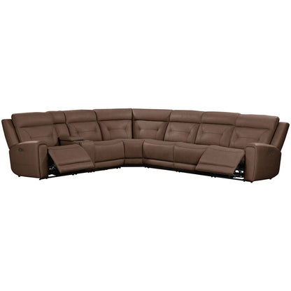 Liberty Furniture - Beckham - 7 Piece Sectional in Brown - 7023SD-UPH-7PCSEC view 1