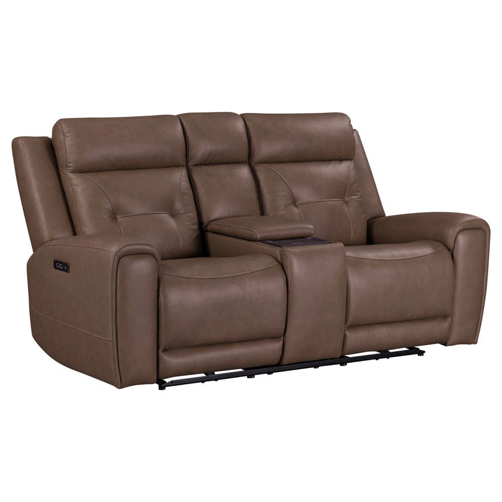 Liberty Furniture - Beckham - Loveseat w/ Console P2 & ZG in Brown - 7023SD-22P view 3