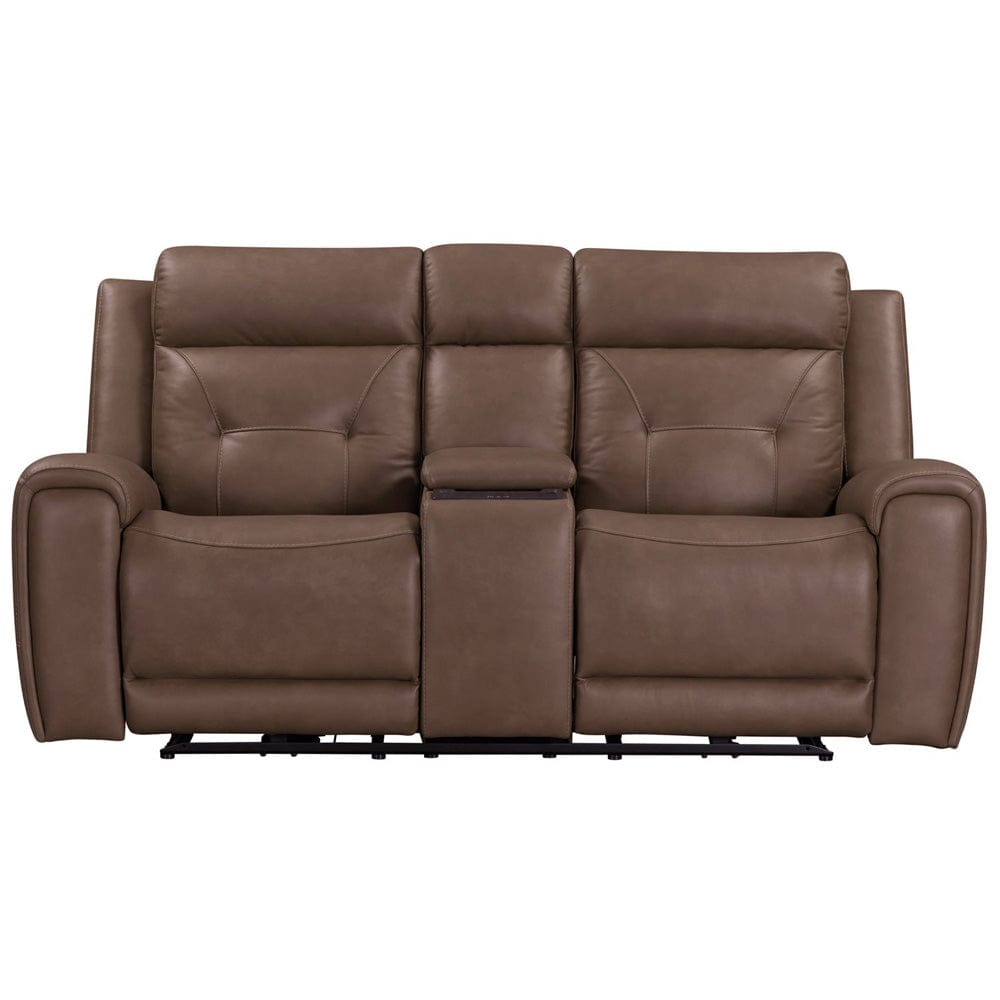 Liberty Furniture - Beckham - Loveseat w/ Console P2 & ZG in Brown - 7023SD-22P view 4