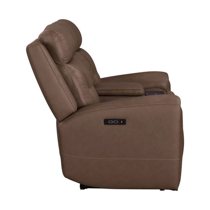 Liberty Furniture - Beckham - Loveseat w/ Console P2 & ZG in Brown - 7023SD-22P view 5