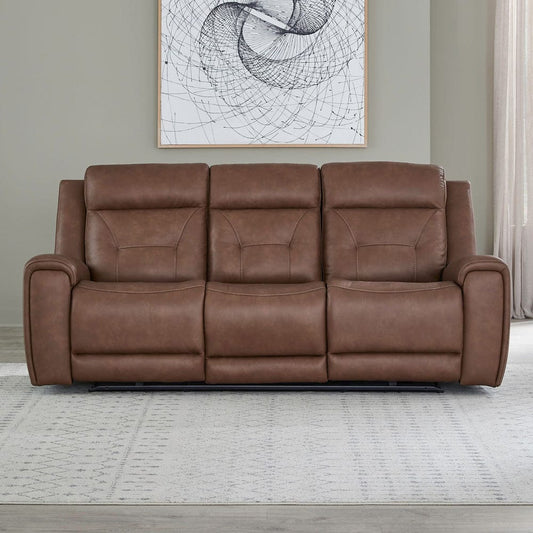 Liberty Furniture - Beckham - Sofa P2 & ZG in Brown - 7023SD-32P view 1