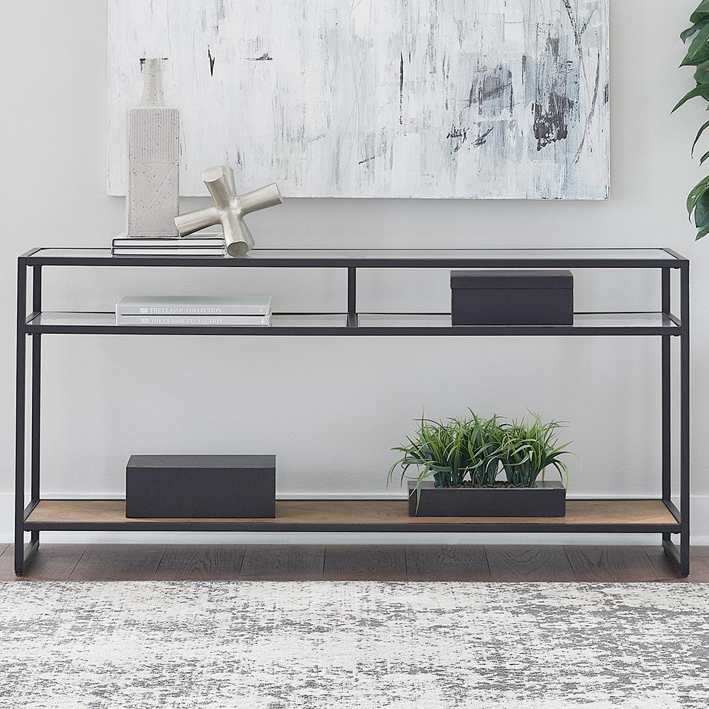 Liberty Furniture - Bedford Sofa Table in Weathered Oak - 817-OT1030 veiw 1