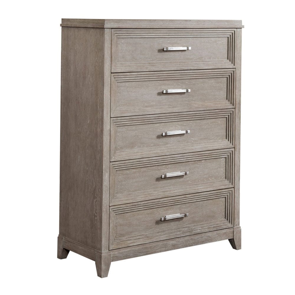 Liberty Furniture - Belmar - King California Panel Bed, Dresser & Mirror, Chest, Night Stand in Gray - 902-BR-CPBDMCN view 4