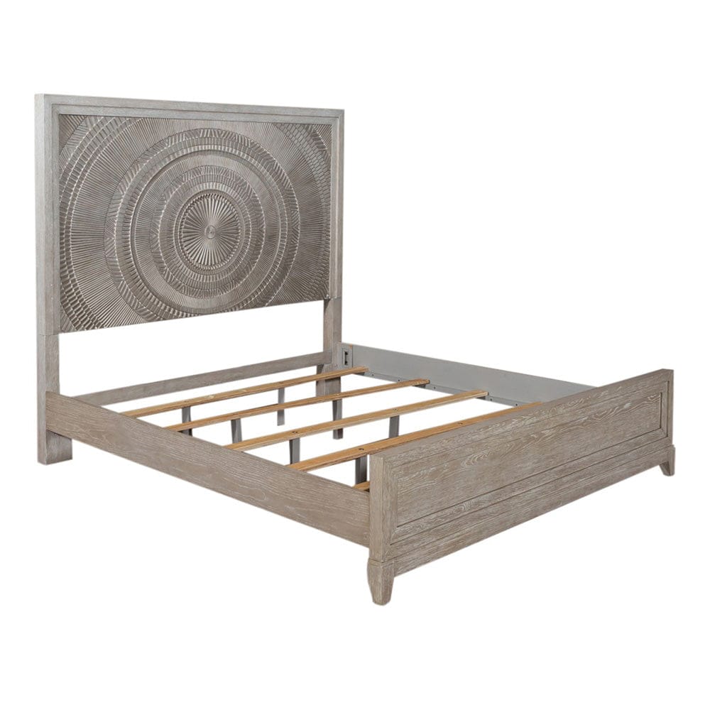 Liberty Furniture - Belmar - King Panel Bed, Dresser & Mirror in Gray - 902-BR-KPBDM view 2