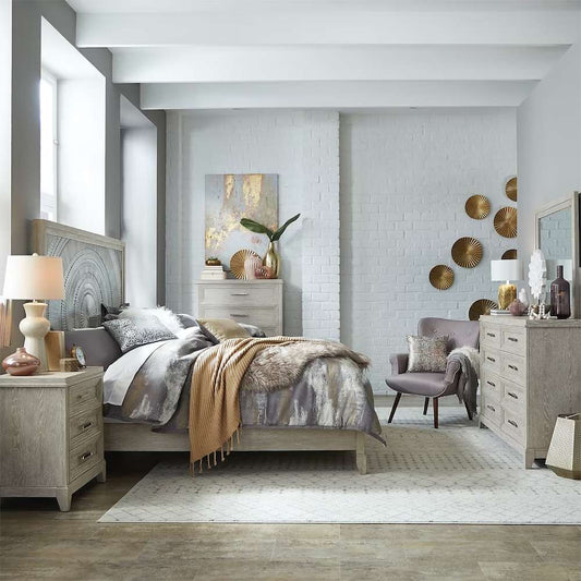 Liberty Furniture - Belmar Queen Panel Bed, Dresser & Mirror, Chest, Night Stand  - 902-BR-QPBDMCN veiw 1