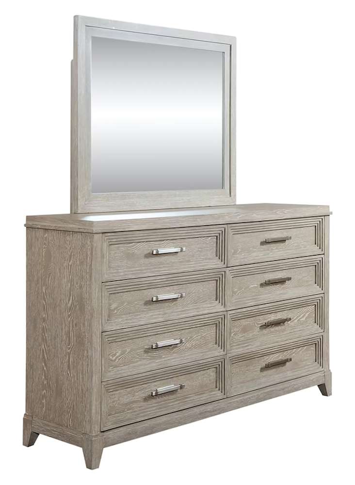 Liberty Furniture - Belmar Queen Uph Bed, Dresser & Mirror, Chest, Night Stand  - 902-BR-QUBDMCN veiw 2