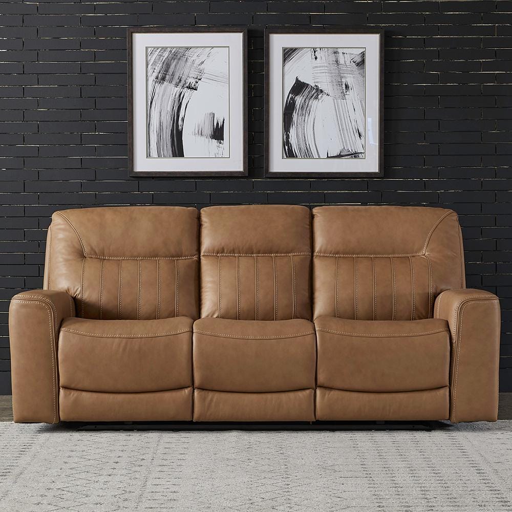 Liberty Furniture - Bennett Sofa P2 & ZG - Butternut in Butternut Leather - 7009BU-32P veiw 1