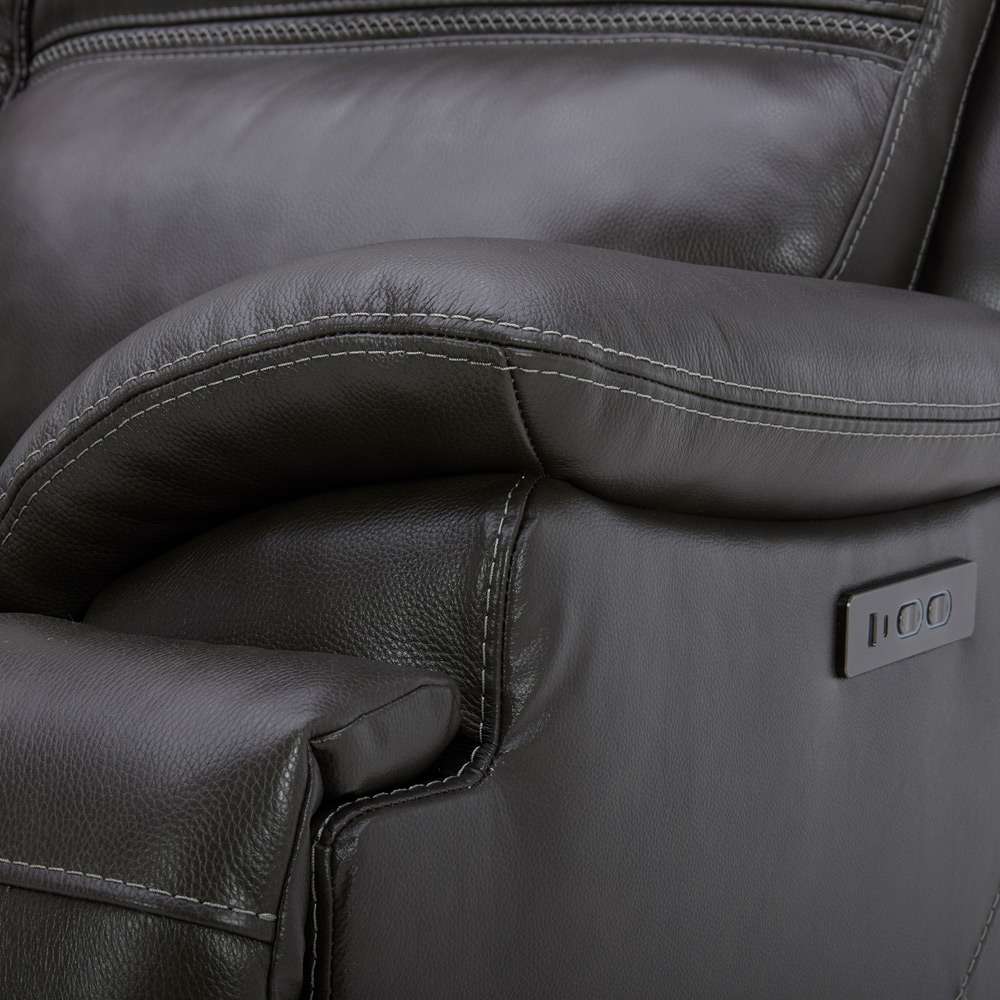 Liberty Furniture - Bentley Loveseat with Console P2 & ZG - Graphite - 7003GY-22P veiw 4