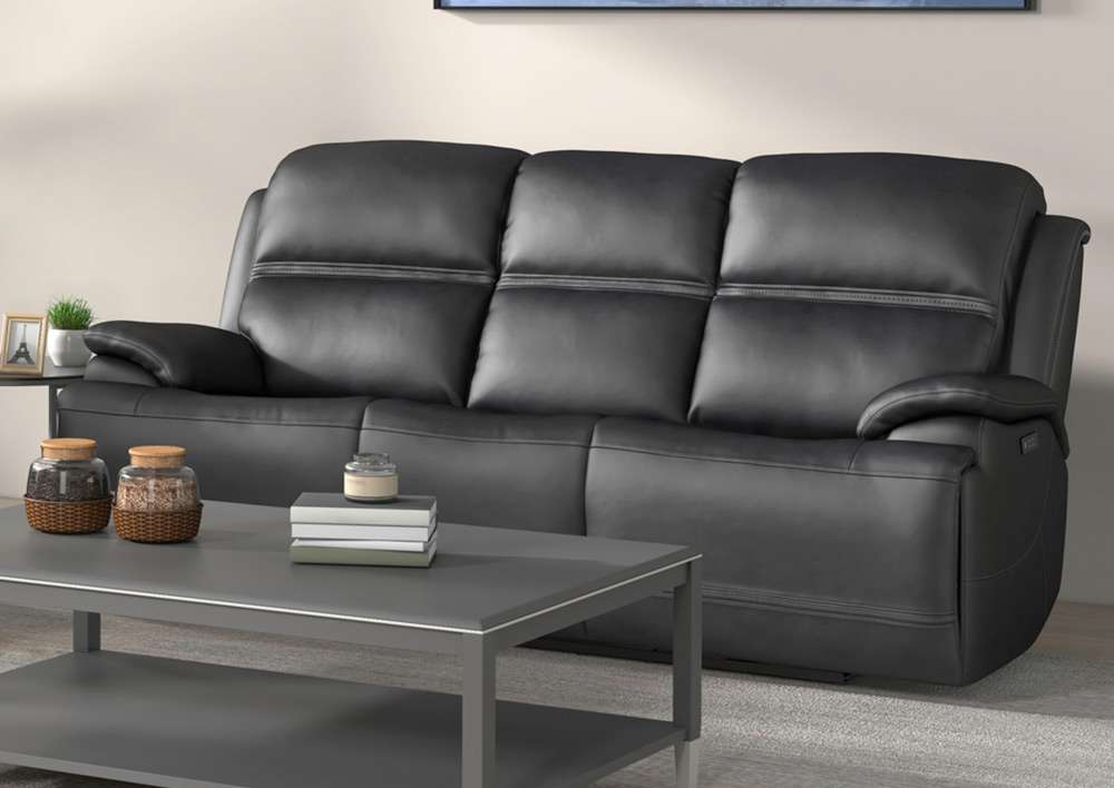 Liberty Furniture - Bentley Sofa P2 & ZG Graphite - 7003GY-32P veiw 1