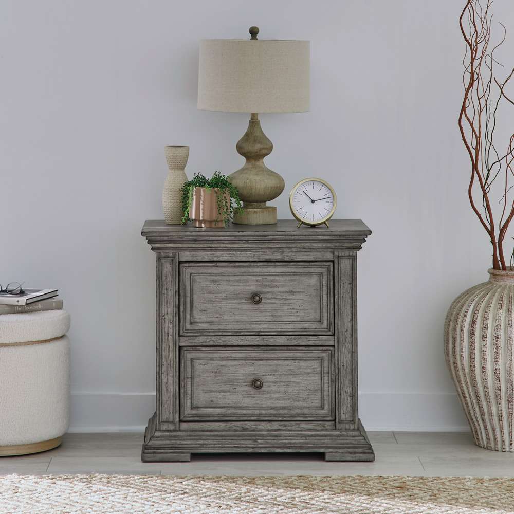 Liberty Furniture - Big Valley 2 Drawer Nightstand with Charging Station - 361G-BR61 veiw 1
