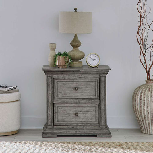 Liberty Furniture - Big Valley 2 Drawer Nightstand with Charging Station - 361G-BR61 veiw 1
