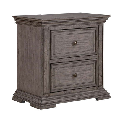 Liberty Furniture - Big Valley 2 Drawer Nightstand with Charging Station - 361G-BR61 veiw 2