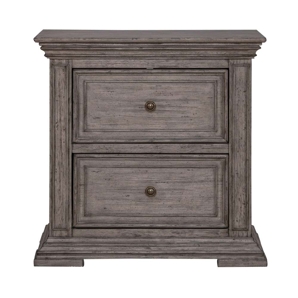 Liberty Furniture - Big Valley 2 Drawer Nightstand with Charging Station - 361G-BR61 veiw 6