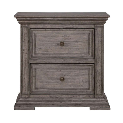 Liberty Furniture - Big Valley 2 Drawer Nightstand with Charging Station - 361G-BR61 veiw 6