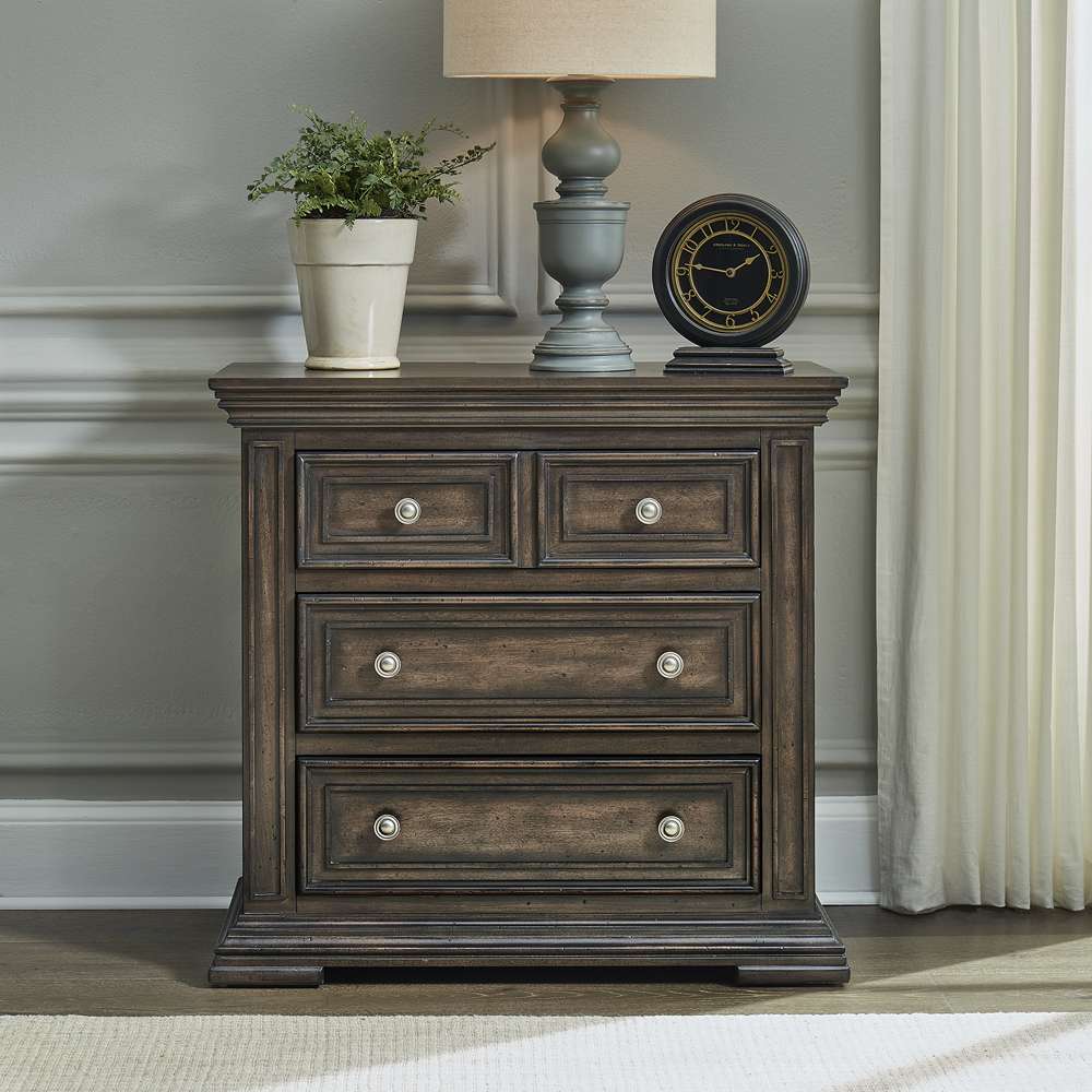 Liberty Furniture - Big Valley Bedside Chest w/ Charging Station - 361-BR62 veiw 1