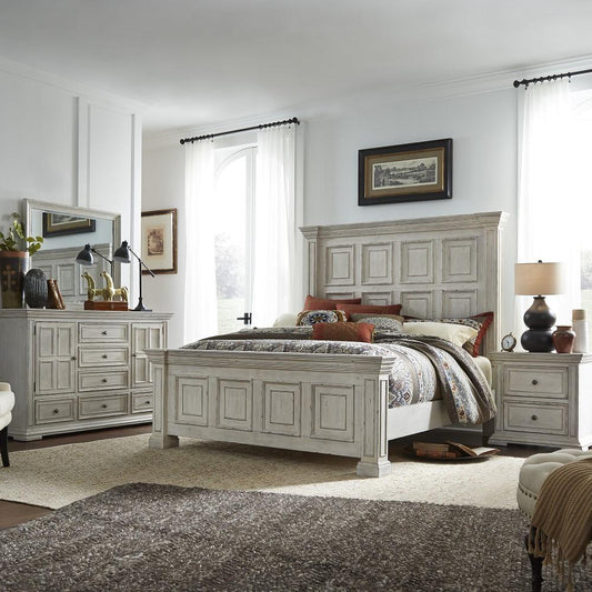 Liberty Furniture - Big Valley California King Panel Bed, Dresser & Mirror, Night Stand - 361W-BR-CPBDMN veiw 1
