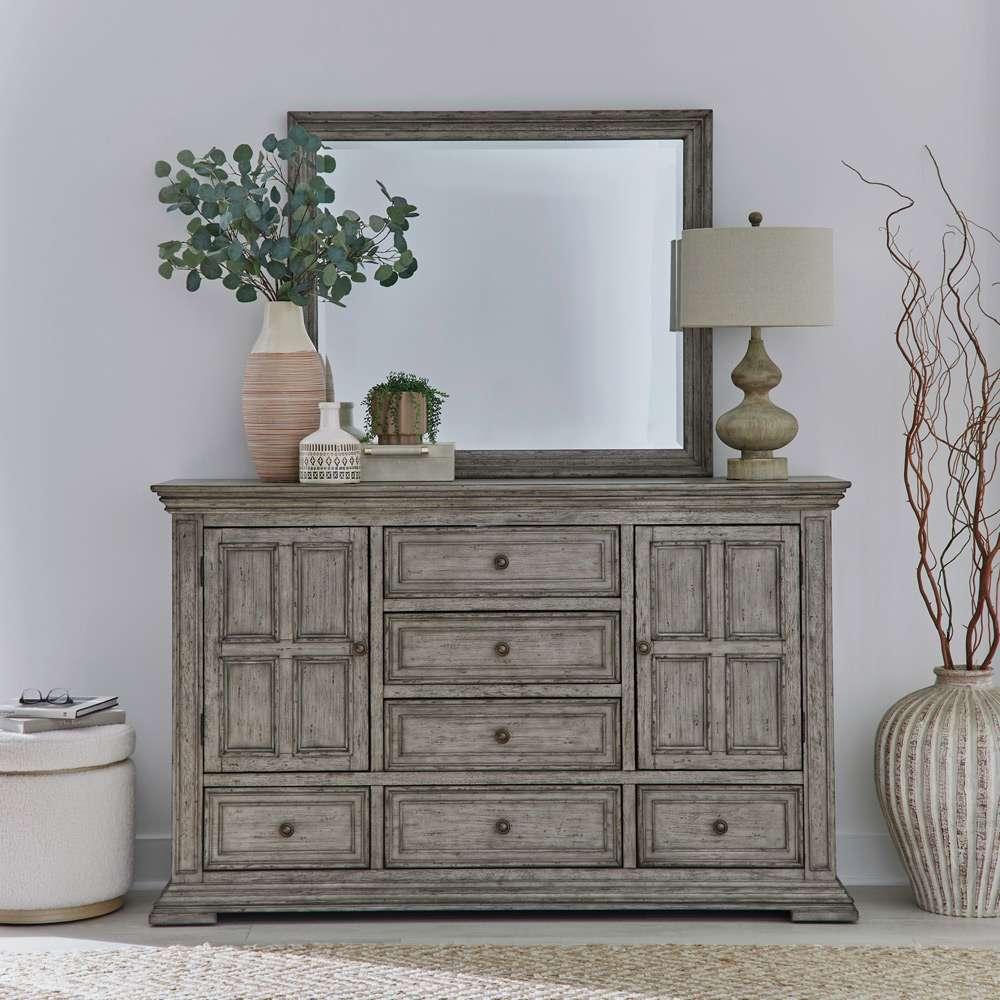 Liberty Furniture - Big Valley Dresser & Mirror  - 361G-BR-DM veiw 1