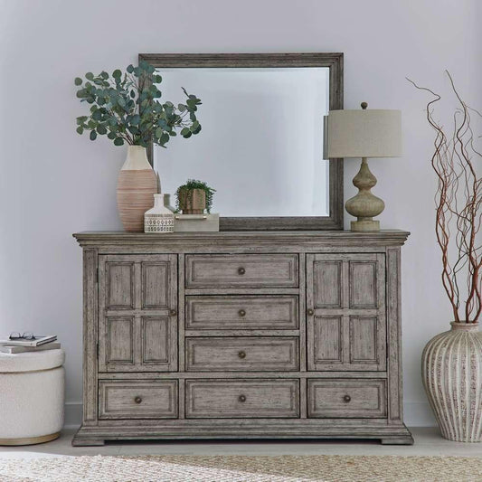 Liberty Furniture - Big Valley Dresser & Mirror  - 361G-BR-DM veiw 1