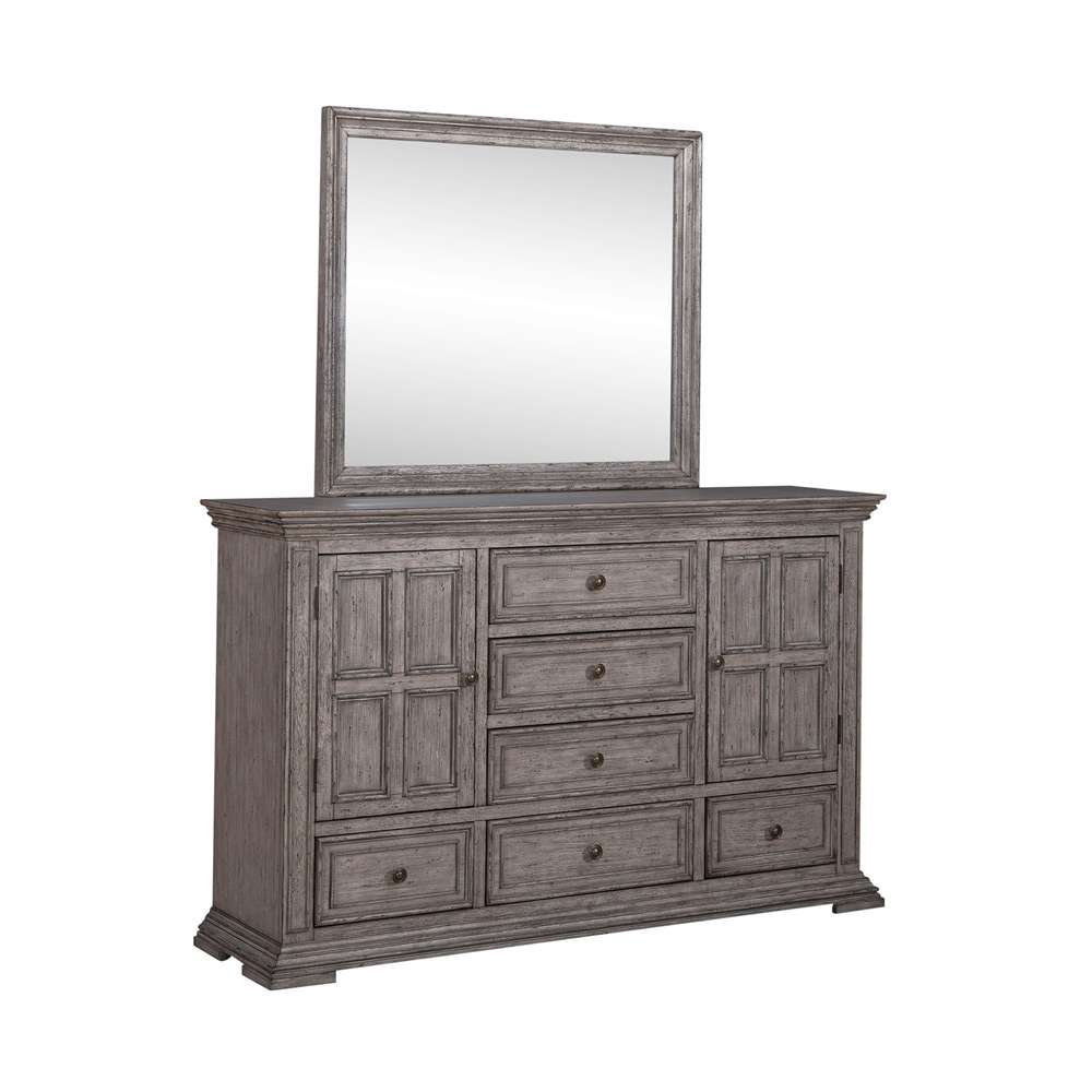 Liberty Furniture - Big Valley Dresser & Mirror  - 361G-BR-DM veiw 2