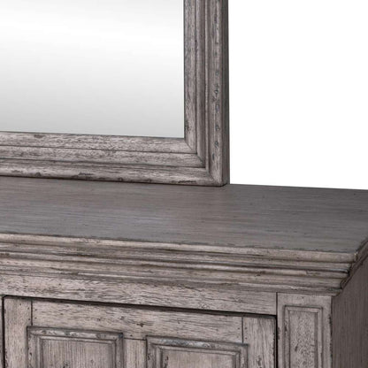 Liberty Furniture - Big Valley Dresser & Mirror  - 361G-BR-DM veiw 6