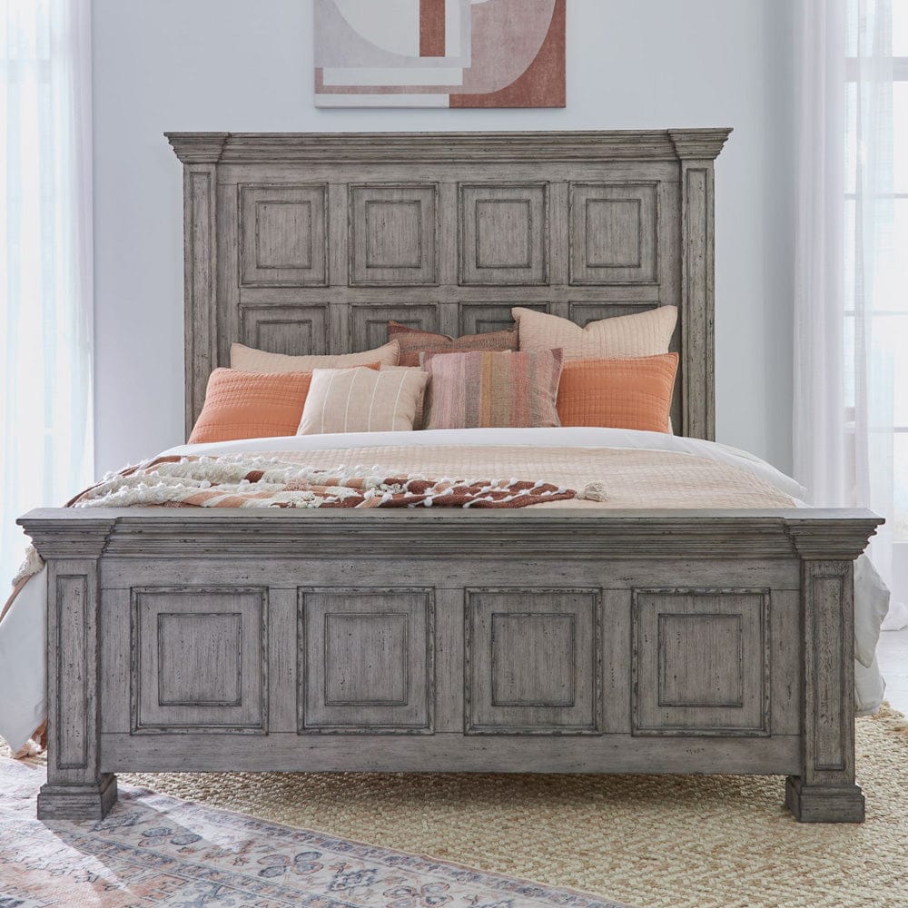 Liberty Furniture - Big Valley - King California Panel Bed in Gray - 361G-BR-CPB view 1