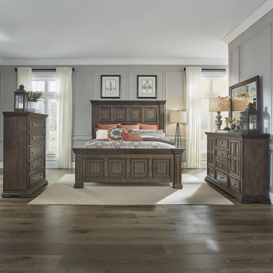 Liberty Furniture - Big Valley King Panel Bed, Dresser & Mirror, Chest - 361-BR-KPBDMC veiw 1