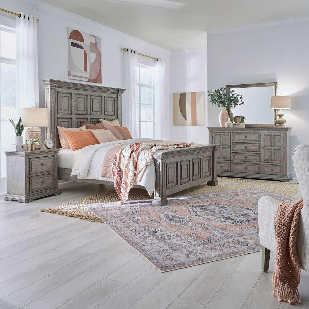 Liberty Furniture - Big Valley Queen Panel Bed, Dresser & Mirror, Night Stand  - 361G-BR-QPBDMN veiw 1