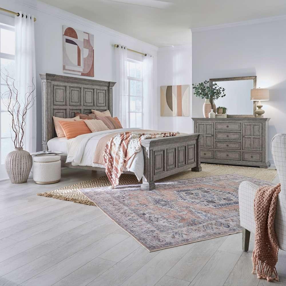 Liberty Furniture - Big Valley Queen Panel Bed, Dresser & Mirror  - 361G-BR-QPBDM veiw 1