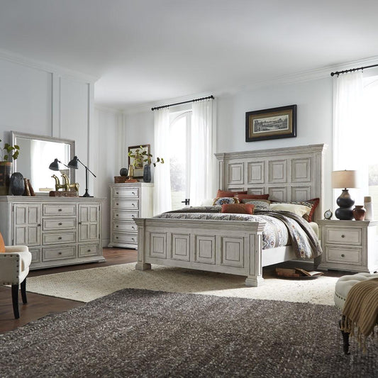 Liberty Furniture - Big Valley Queen Panel Bed, Dresser & Mirror, Chest, Night Stand - 361W-BR-QPBDMCN veiw 1