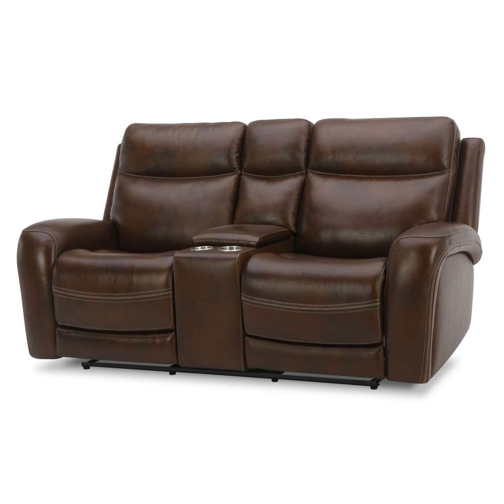 Liberty Furniture - Blair Loveseat with Console P2 & ZG - Cognac - 7005CG-22P veiw 2