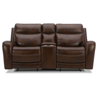Liberty Furniture - Blair Loveseat with Console P2 & ZG - Cognac - 7005CG-22P veiw 3