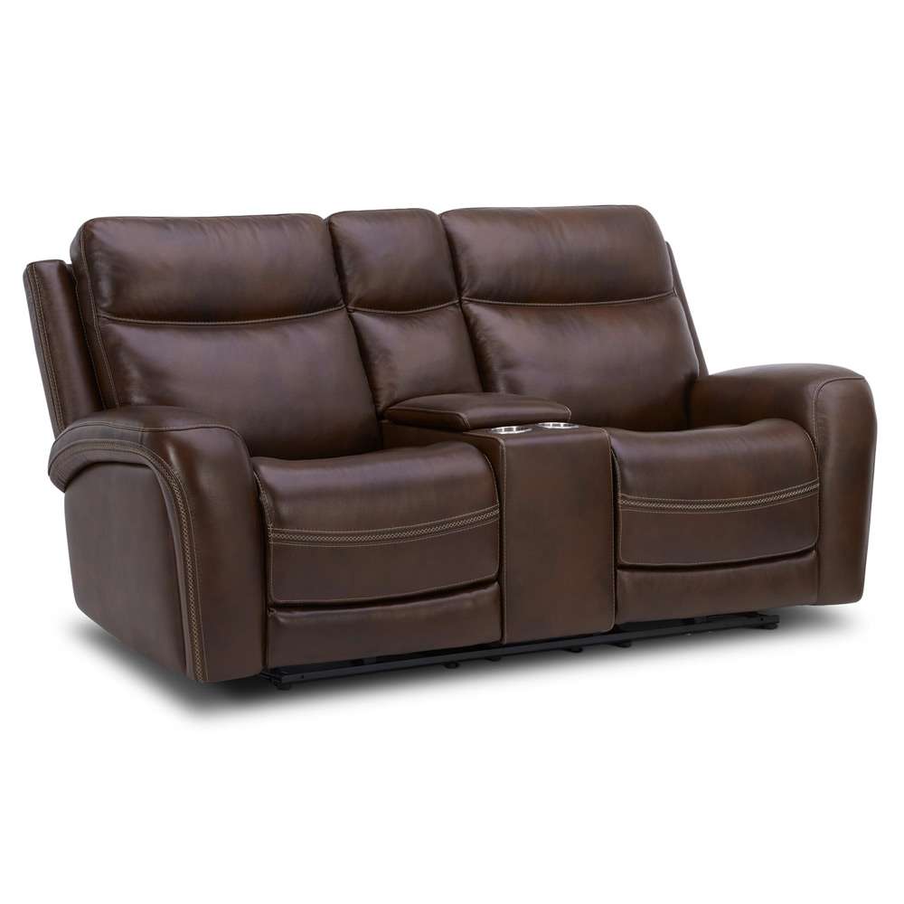 Liberty Furniture - Blair Loveseat with Console P2 & ZG - Cognac - 7005CG-22P veiw 5