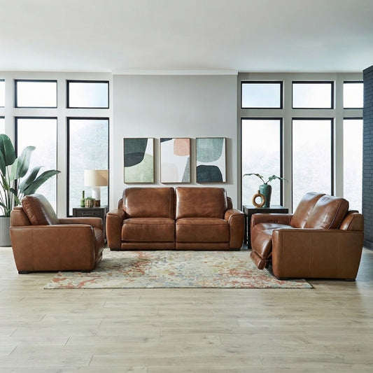 Liberty Furniture - Blake Sofa w/ Loveseat & Recliner - 6000HN-UPH-SOLOREC view 1