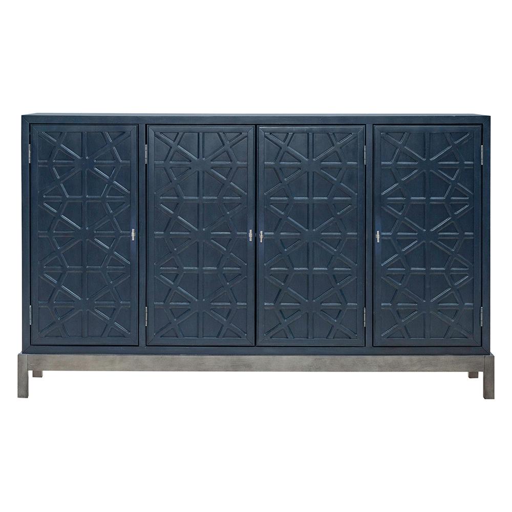 Liberty Furniture - Braxton Accent Cabinet in Azure Blue - 2118-AC1000 veiw 5