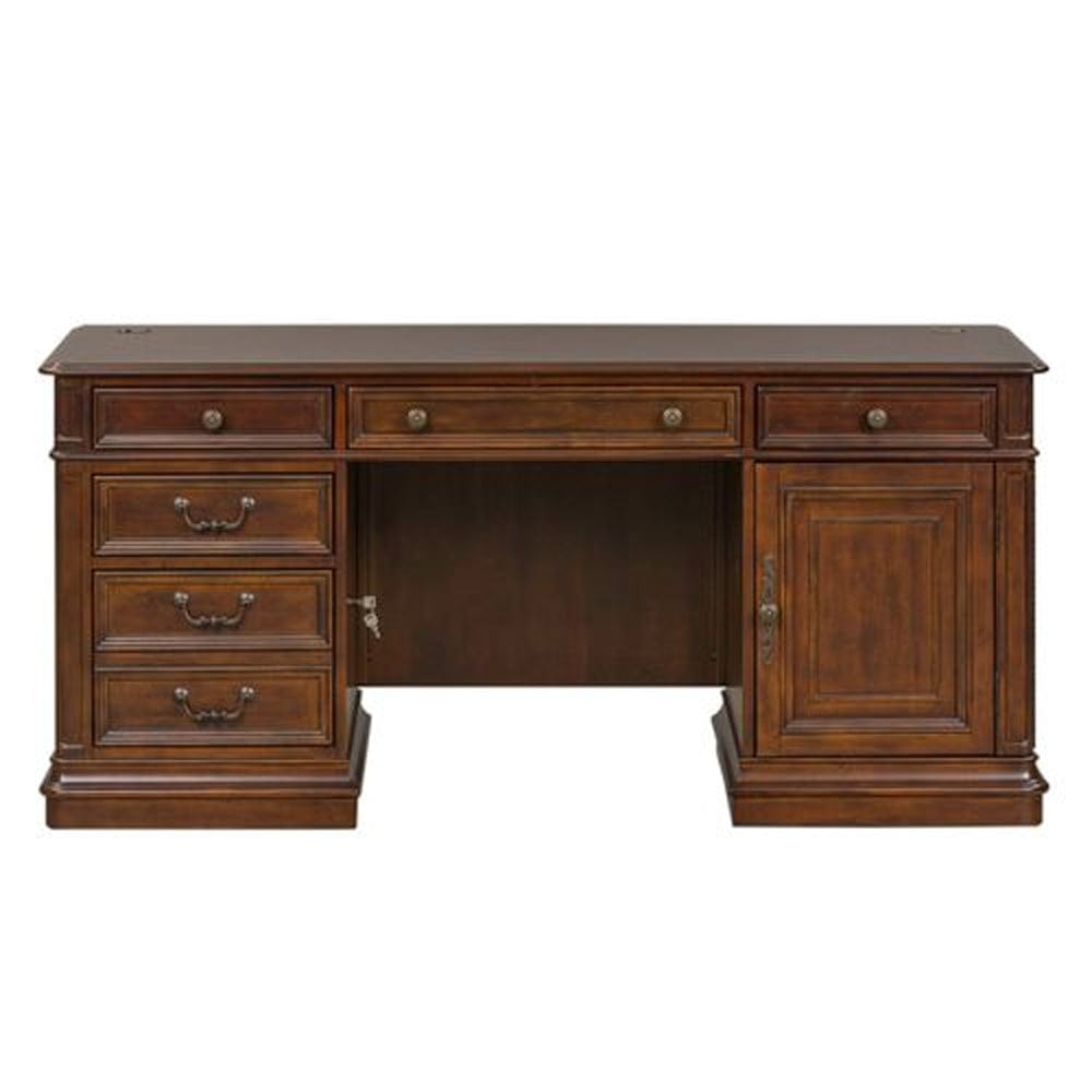 Liberty Furniture - Brayton Manor - Credenza in Brown - 273-HOJ-CS view 2