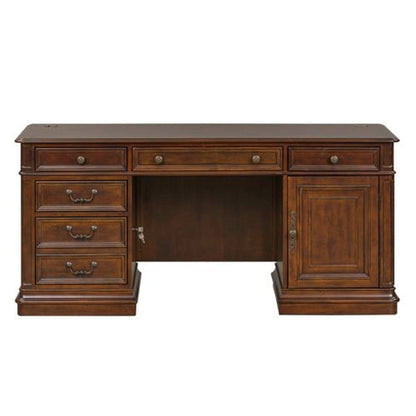 Liberty Furniture - Brayton Manor - Credenza in Brown - 273-HOJ-CS view 2